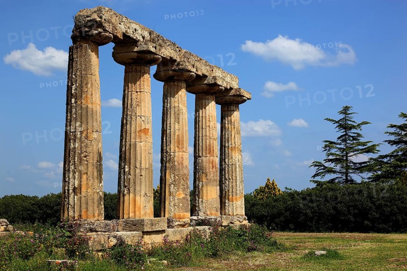 Metaponto, Metaponte, Doric hera temple, Tavole Palatine, Basilicata, Italy, Europe