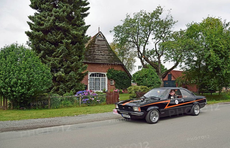Europe, Germany, Lower Saxony, Lower Elbe Classics, classic car tour, Opel Commodore B GS Coupe, year of construction 1973, Europe