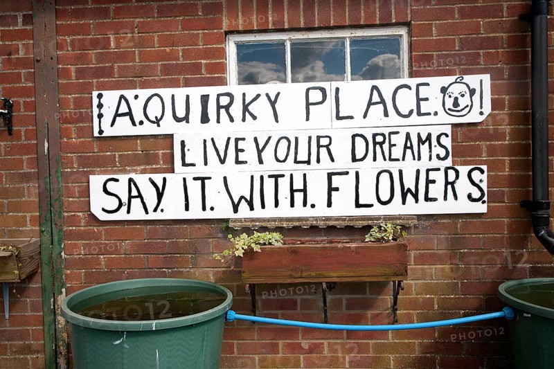 Quirky small photo gallery and museum at Alton Barnes, Wiltshire, England, United Kingdom, Europe