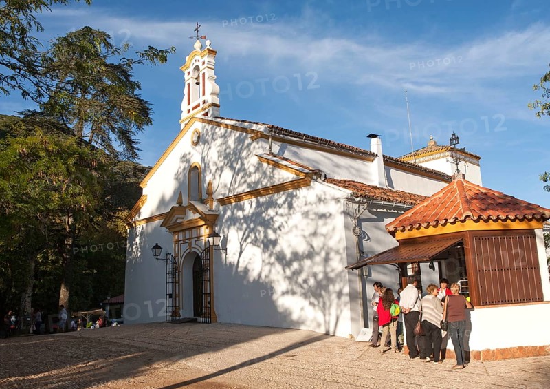 Peña de Arias Montano, Chapel of the Virgen de los Ángeles, Alájar, Sierra de Aracena, Huelva province, Spain, Europe