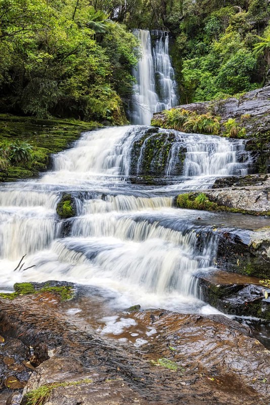 McLean Falls, Tautuku River, Otago, Neuseeland
