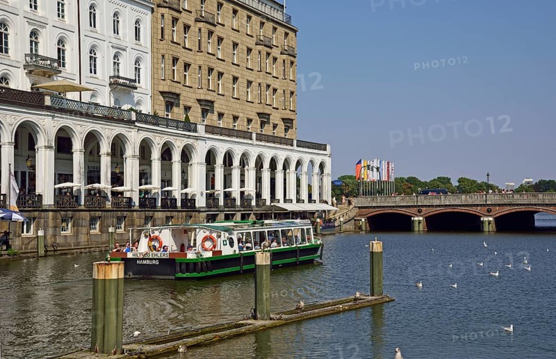 Europe, Germany, Hamburg, City, Alster Arcades, Alsterfleet, Launch, Hamburg, Hamburg, Federal Republic of Germany, Europe