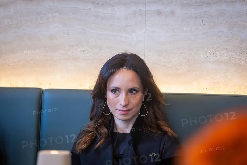 Stephanie Stumph - Press event for the moderation of the SemperOperaball 2024, Dresden, Saxony, Germany, Europe
