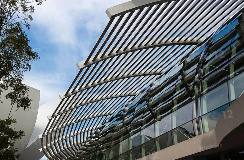 Part of a modern building, Singapore, Asia