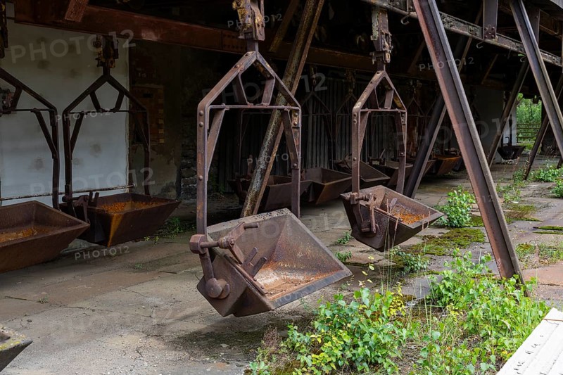 The more than 800-year-old Muldenhütten smelter site. The still existing, historical and heritage-protected smelter buildings as well as their partially preserved technical facilities make the site one of the oldest still existing sites of non-ferrous metallurgy in Germany, 19th Day of the Mining and Metallurgy Show Plants in the District of Central Saxony, Muldenhütten, Saxony, Germany, Europe