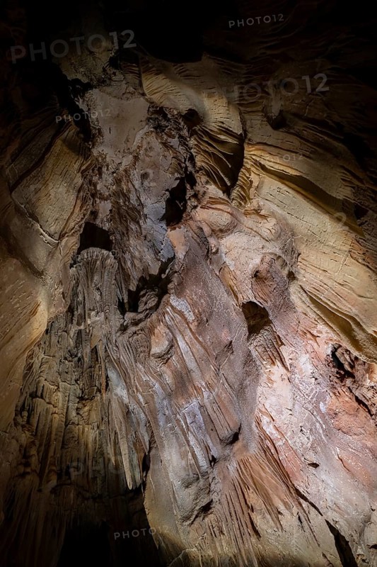 Stalactites in a stalactite cave, Terciopelo Cave, Barra Honda National Park, Costa Rica, Central America