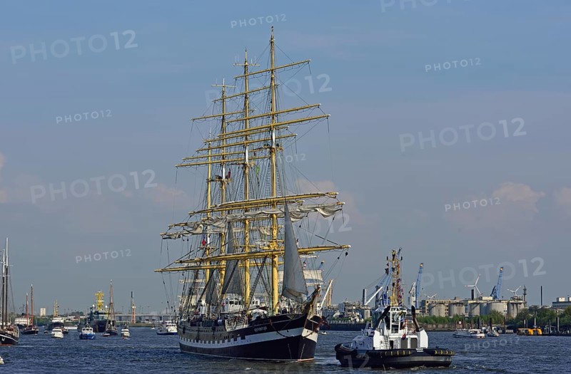 Germany, Hamburg, harbour birthday, parade, Windjammer Kruzenstern, Hamburg, Hamburg, Federal Republic of Germany, Europe