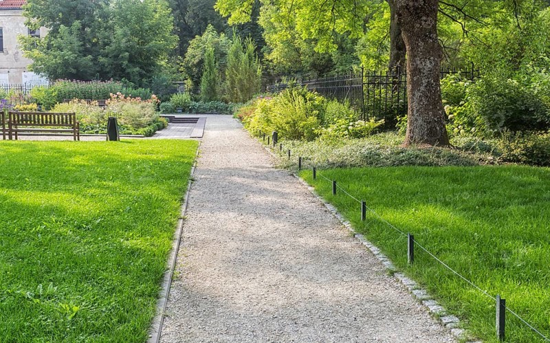 Bernardine Gardens park in the center of Vilnius, Lithuania, Europe