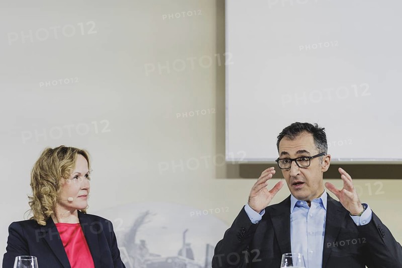 (L-R) Steffi Lemke (Alliance 90/The Greens), Federal Minister for the Environment, Nature Conservation, Nuclear Safety and Consumer Protection, and Cem Özdemir (Alliance 90/The Greens), Federal Minister for Agriculture and Food, recorded during the B