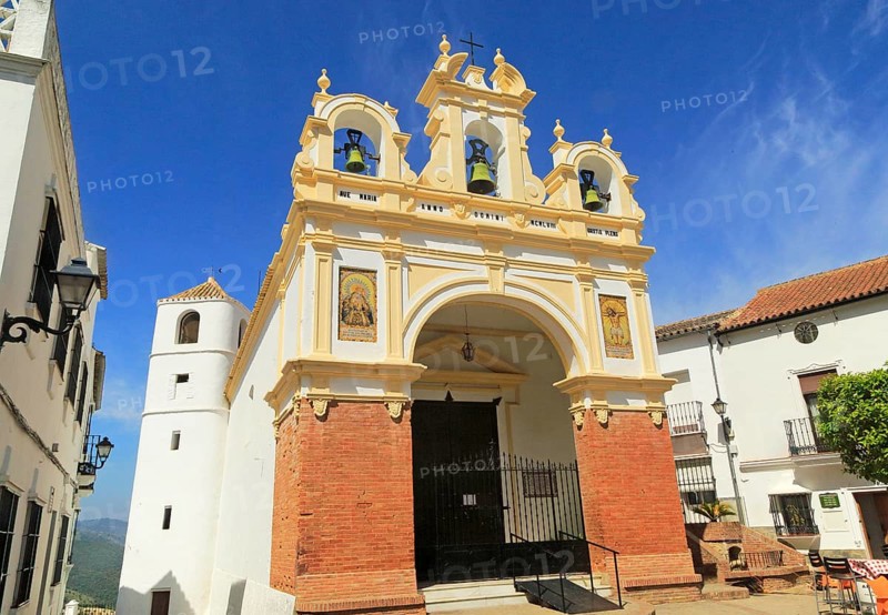 Baroque architecture of San Juan de Letran chapel, Zahara de la Sierra, Cadiz province, Spain, Europe