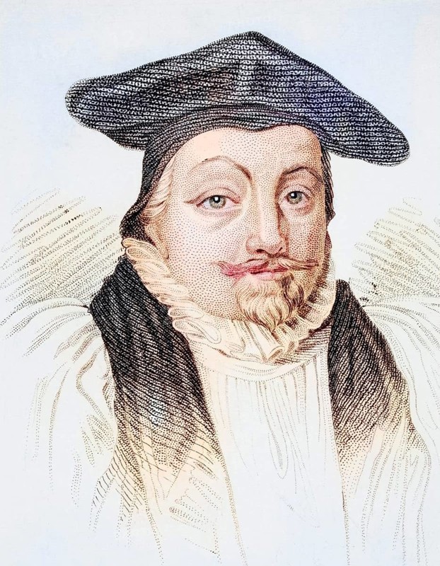 William Laud, 1573-1645, Archbishop of Canterbury 1633-45 Religious Advisor to Charles I of England, Illustration from Old England's Worthies, published around 1880, Historical, digitally restored reproduction from a 19th century original, Record date not stated