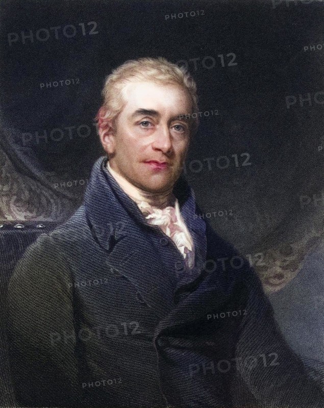 Sir Samuel Romilly 1757-1818, English legal reformer. From the book Gallery of Portraits, London 1833, Historic, digitally restored reproduction from a 19th century original, Record date not stated