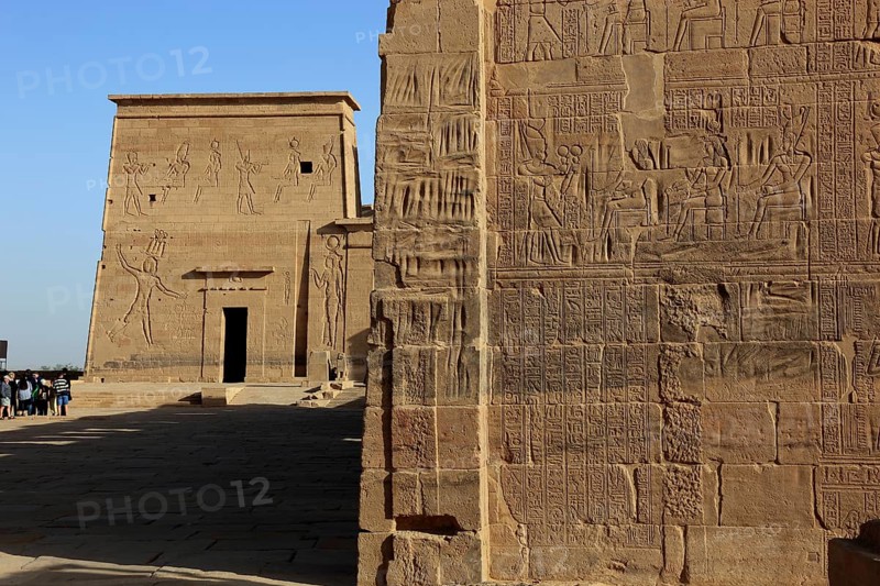 Temple of Isis, Temple of Isis of Philae on the island of Agilkia, part of the temple complex, Africa, Upper Egypt, Egypt, Africa