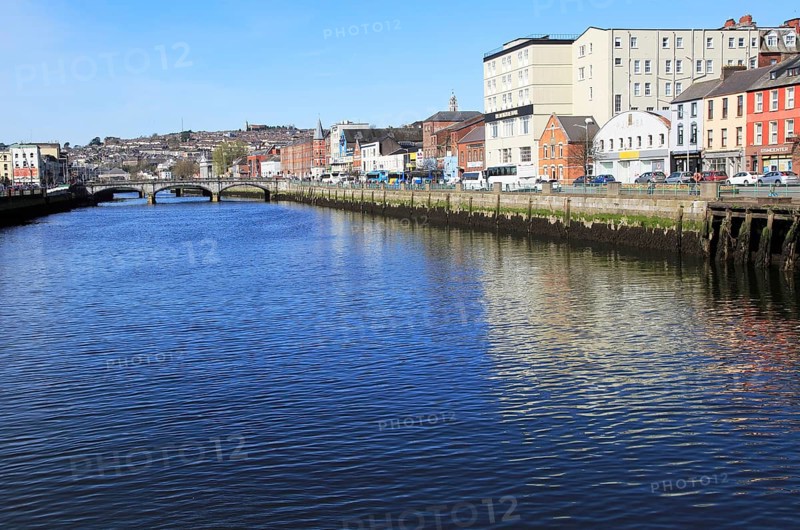 Colourful buildings on Patricks Quay, River Lee, City of Cork, County Cork, Ireland, Irish Republic, Europe