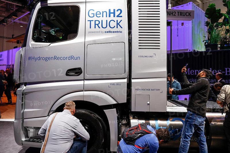 Fuel cell truck Gen H2 Truck from Daimler Truck at the IAA Transportation trade fair, Hanover, 18.09.2024., Hanover, Lower Saxony, Germany, Europe