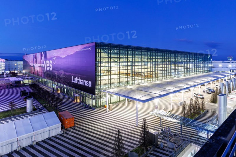 Lufthansa Terminal 2 at Munich Airport, Germany, Europe