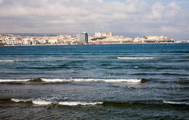 Waves of Mediterranean Sea, Melilla autonomous city state Spanish territory in north Africa, Spain, Europe