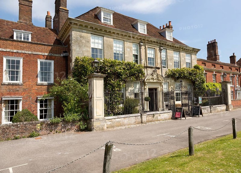 Eighteenth century Georgian architecture of Mompesson House, Cathedral Close, Salisbury, Wiltshire, England, UK