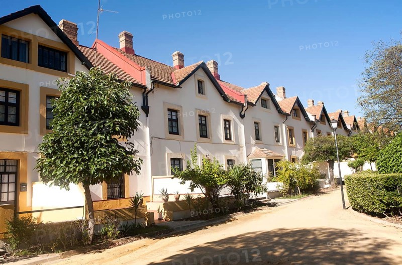 British housing in Barrio de Bella Vista the ´English colony´, Rio Tinto mining area, Huelva province, Spain, Europe
