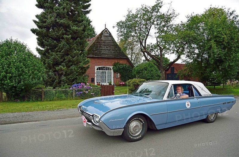 Europe, Germany, Lower Saxony, Lower Elbe Classics, classic car tour, Ford Thunderbird, year of construction 1962, Europe