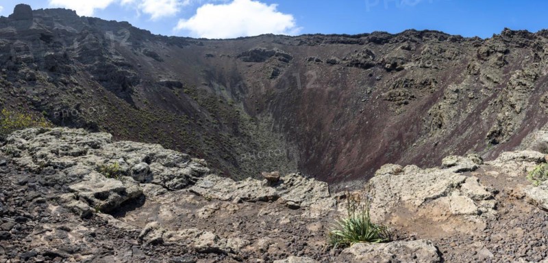 La Corona volcanic crater, Lanzarote, Ye, Canary Islands, Spain, Europe