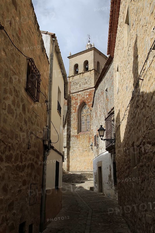 Iglesia de Santa Maria church, in historic medieval town of Trujillo, Caceres province, Extremadura, Spain, Europe