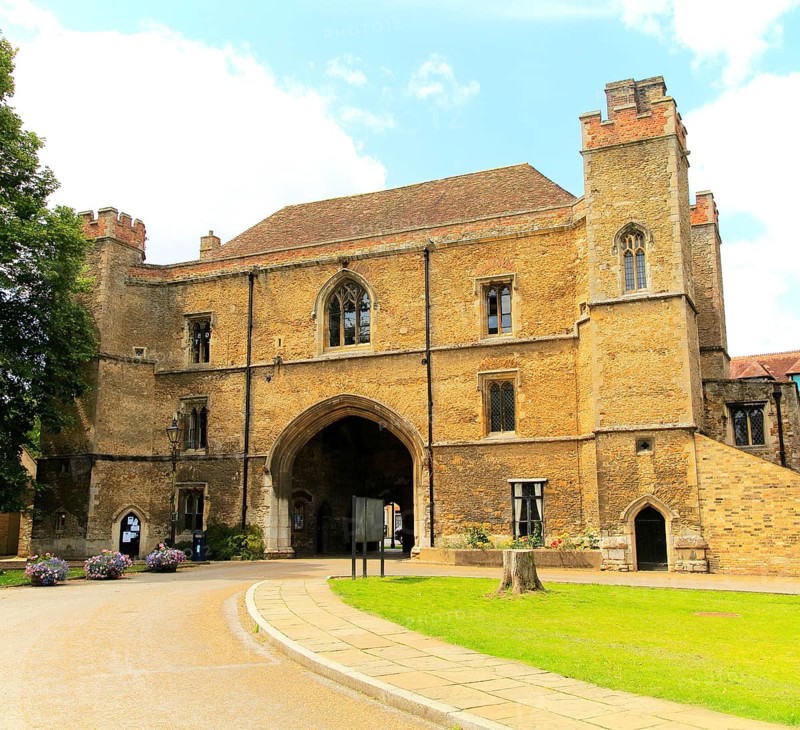 The Porta Gate building, King's College school, Ely, Cambridgeshire, England, UK