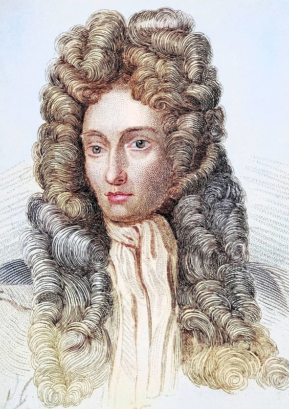 Robert Boyle, 1627-1691, Anglo-Irish chemist, natural philosopher, physicist and inventor, Illustration from Old England's Worthies, published around 1880, Historical, digitally restored reproduction from a 19th century original, Record date not stated