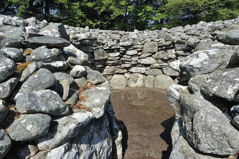 Prehistoric Burial Cairns of Balnuaran of Clava, also called Clava Cairns at the Scottish Highlands, Scotland, UK