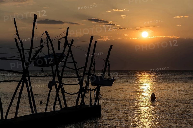 Hanging boats in Savudrija, Istiren, Croatia, Croatia, Europe