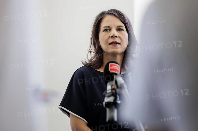 Annalena Bärbock (Alliance 90/The Greens), Federal Foreign Minister, during a press statement as part of a visit to the training centre for skilled trades of the Ruhr District Crafts Association during the Foreign Minister's trip to Germany in Bochum, 29.07.2024