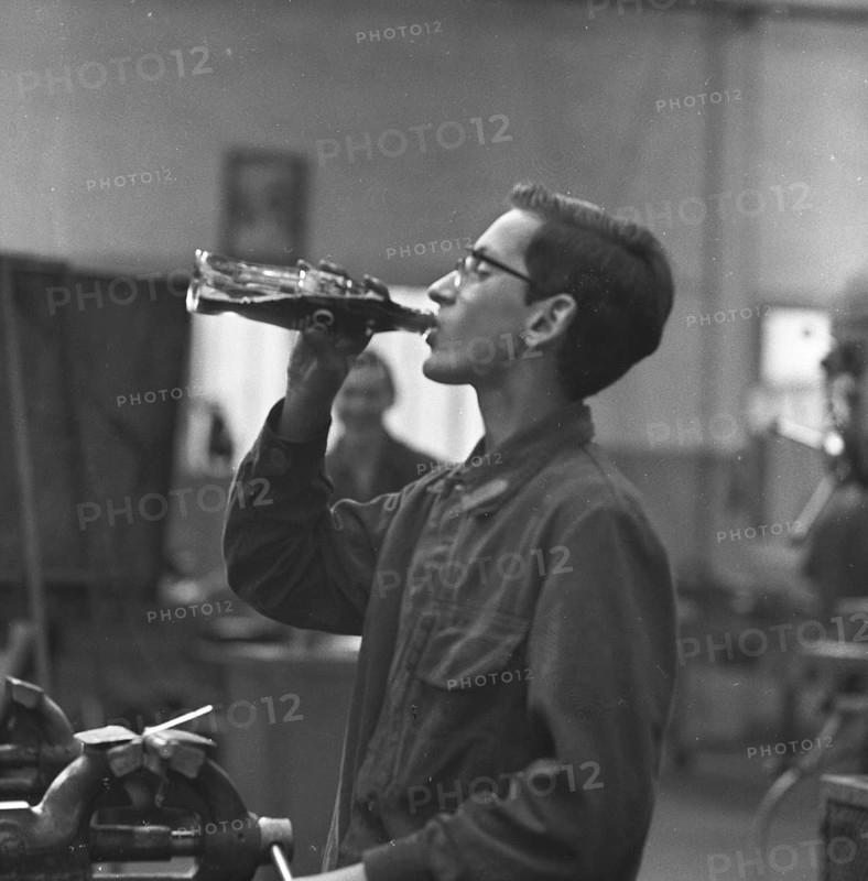 DEU, Germany, Dortmund: Personalities from politics, business and culture from the years 1965-71. Dortmund. Hoesch AG Westfalenhütte. Apprentice training ca. 1965-6, Europe