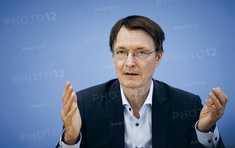 Karl Lauterbach (SPD), Federal Minister of Health, recorded during a press conference on the Healthy Heart Act at the Federal Press Conference in Berlin, 28 August 2024