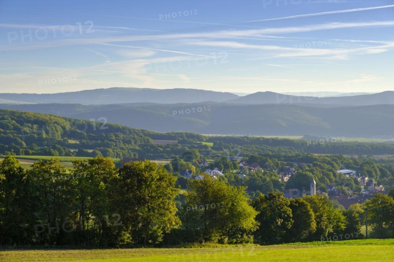 Landscape near Roth near Hausen, Rother Kuppe, Rhön, Bavarian Rhön, Rhön, Lower Franconia, Bavaria, Germany, Europe