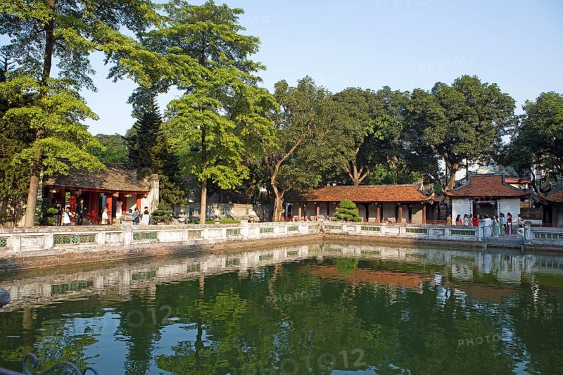 Temple of Literature in the Old Quarter of Hanoi, Vietnam, Asia