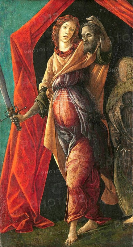 Judith with the Head of Holofernes (c. 1497, c. 1500), Judith with the Head of Holofernes, Painting by Sandro Botticelli (1 March 1445, 1510), one of the most important Italian painters and draughtsmen of the early Renaissance, Historic, digitally restored reproduction from an original, Record date not stated