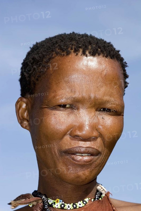 Bushman, Woman, Portrait, Namibia, Africa