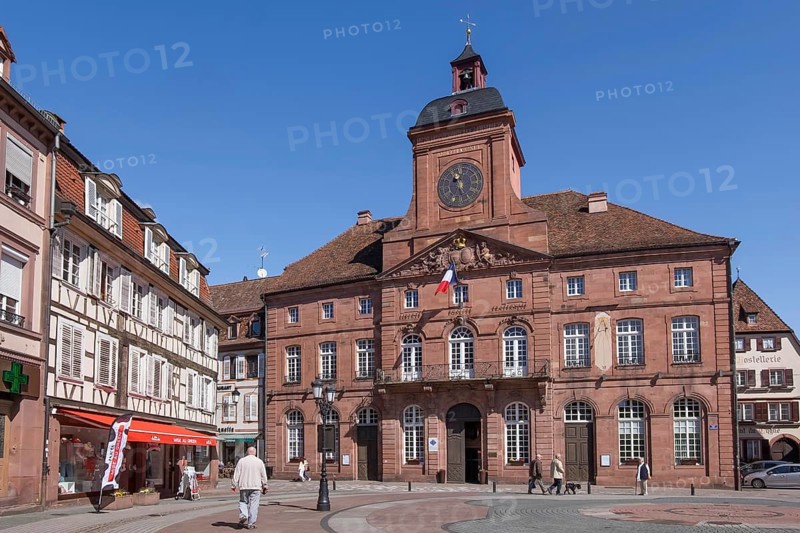 Hotel de Ville, Town Hall, Wissembourg, Alsace, France, Europe