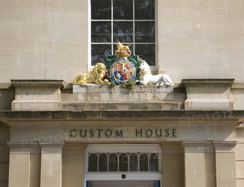 Coat of Arms, Custom House, Bristol, England, UK
