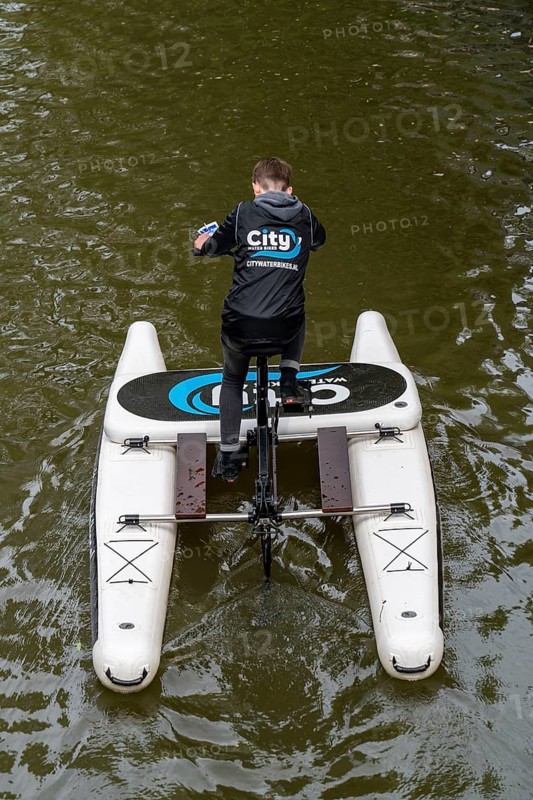 Utrecht, Netherlands, Old Town, Oudegracht, Canal, Citywaterbike