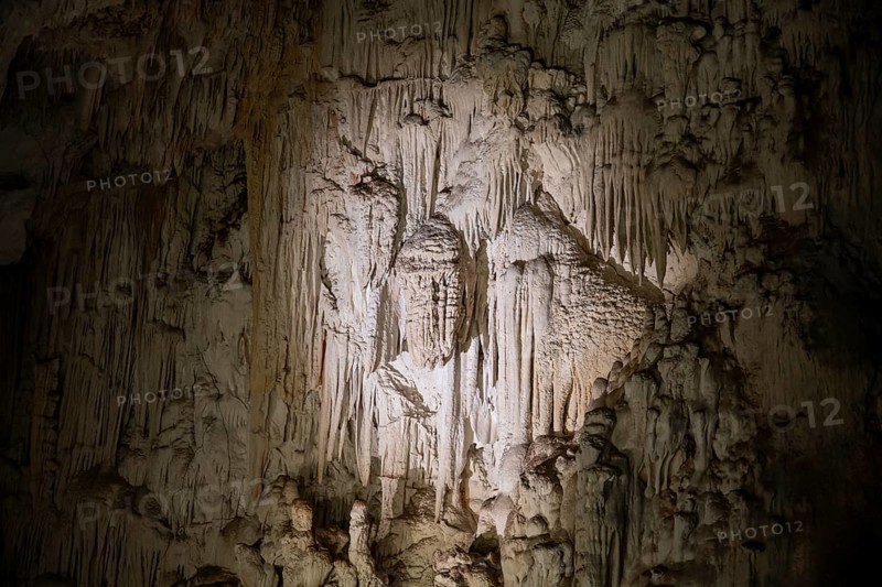 Stalactites in a stalactite cave, Terciopelo Cave, Barra Honda National Park, Costa Rica, Central America