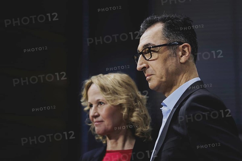 (L-R) Steffi Lemke (Alliance 90/The Greens), Federal Minister for the Environment, Nature Conservation, Nuclear Safety and Consumer Protection, and Cem Özdemir (Alliance 90/The Greens), Federal Minister for Agriculture and Food, recorded during the B