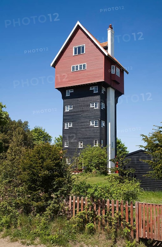The House in the Clouds, a water tower disguised as a home, Thorpeness, Suffolk, England, United Kingdom, Europe