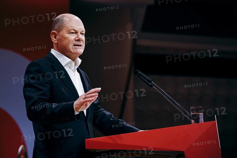 Federal Chancellor Olaf Scholz, recorded at the European Delegates' Conference of the Social Democratic Party of Germany in Berlin, 28 January 2024