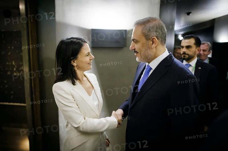 60th Munich Security Conference. Annalena Bärbock (Alliance 90/The Greens), Federal Foreign Minister, meets the Foreign Minister of Turkey, Hakan Fidan. Munich, 17.02.2024. Photographed on behalf of the Federal Foreign Office