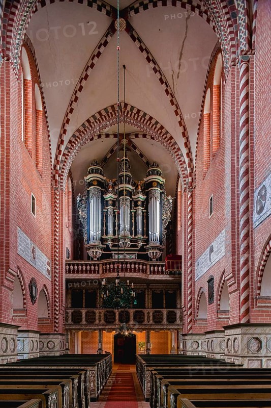 Dobrilugk Monastery (Dobraluca) was a Cistercian abbey in Lower Lusatia in the area of today's Doberlug-Kirchhain. The monastery in Dobrilugk was founded by a son of Margrave Konrad of Meissen, Dietrich von Landsberg, in 1165. The monastery church from the beginning of the 13th century can still be admired today. Alongside the churches in Lehnin and Chorin, it is one of the most imposing and important brick buildings from this period. Restorations and remodelling were carried out in 1905/1906, resulting in a mixture of medieval and baroque design elements. Only part of the south wing of the monastery buildings remains, Doberlug Kirchhain Monastery, Doberlug Kirchhain, Brandenburg, Germany, Europe