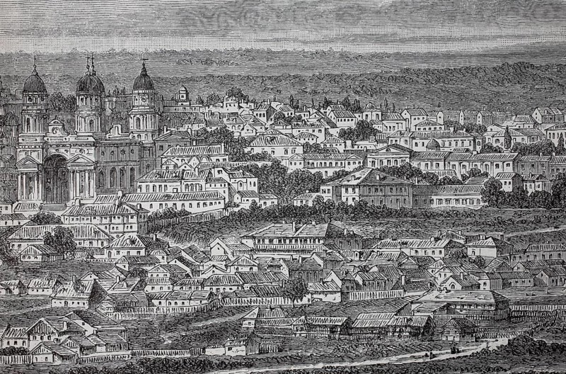 Jassy, today Iasi, in the Moldavia region of Romania, in 1880, Historical, digital reproduction of an original from the 19th century