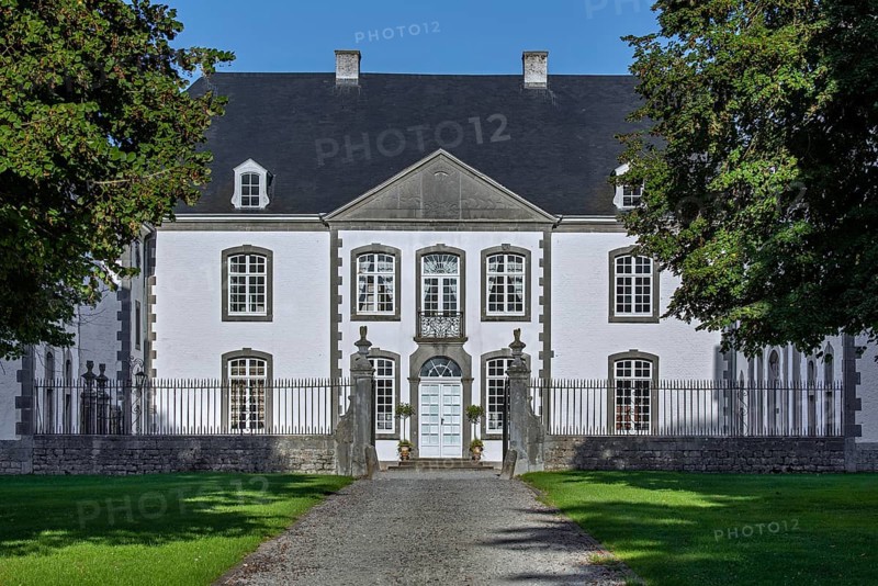 Château de Deulin, Château de Harlez, 18th century castle near Hotton, province of Luxembourg, Belgian Ardennes, Wallonia, Belgium, Europe
