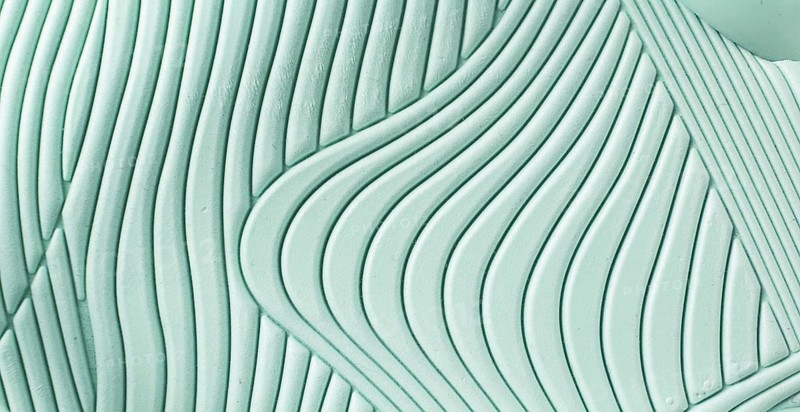 Abstract background, pale blue color, curved lines, texture, photo, selective focus, horizontal, no people