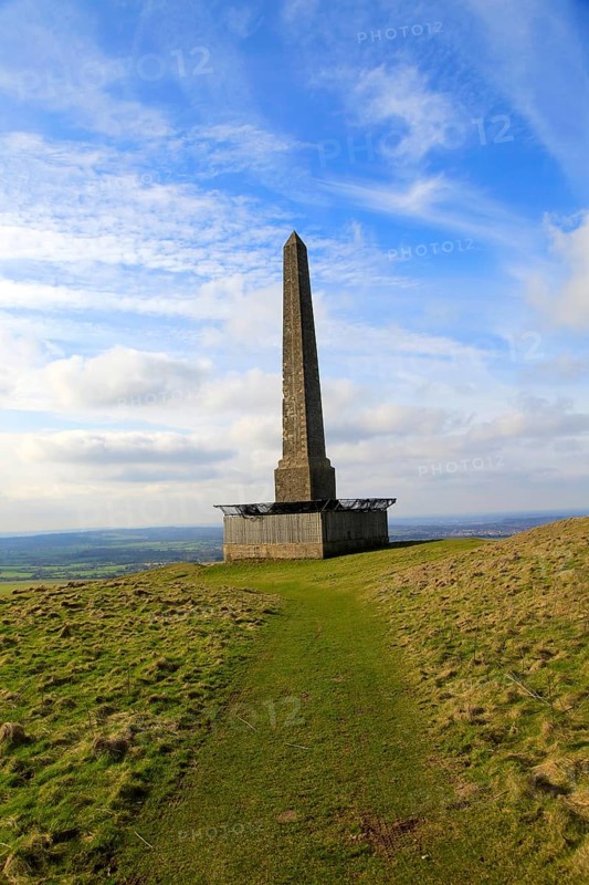 Historic Lansdowne monument, Cherhill, Wiltshire, England, UK